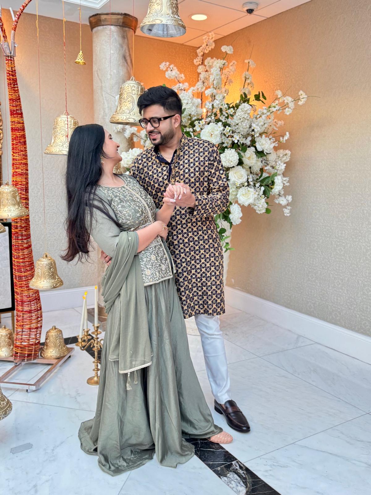 Dancing at the engagement ceremony